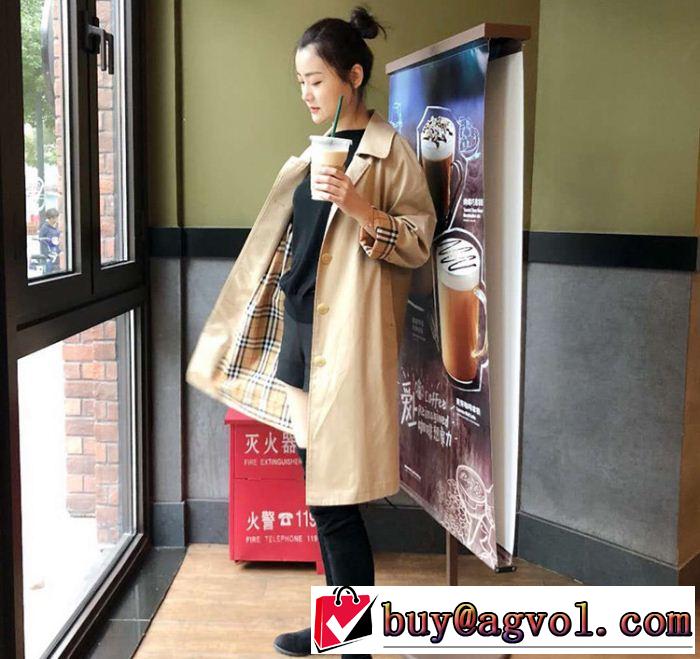 2色可選 2019SSのトレンド商品 バーバリーロングコート BURBERRY大人っぽく着こなし
