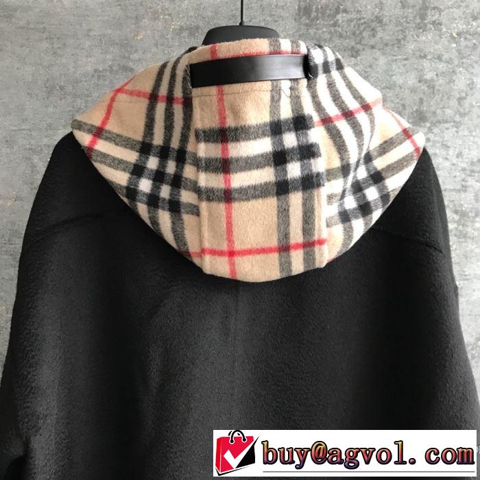 2色可選 秋冬ファッションコーディネート バーバリー 最重要！2019秋冬トレンド BURBERRY 人気ファッション雑誌でも掲載 トグルボタン付