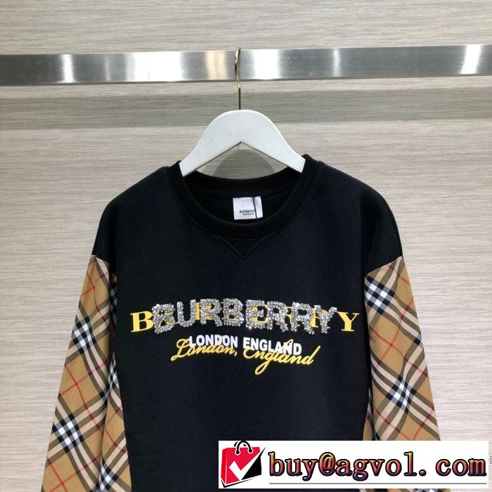 秋服コーデ2019年版 バーバリー BURBERRY 大胆なチェックの人気トレンド プルオーバーパーカー 2色可選 秋にはやる最新作を先取り