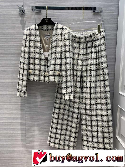 秋服コーデ2019年版 ブランド コピー 大胆なチェックの人気トレンド 上下セット 秋にはやる最新作を先取り