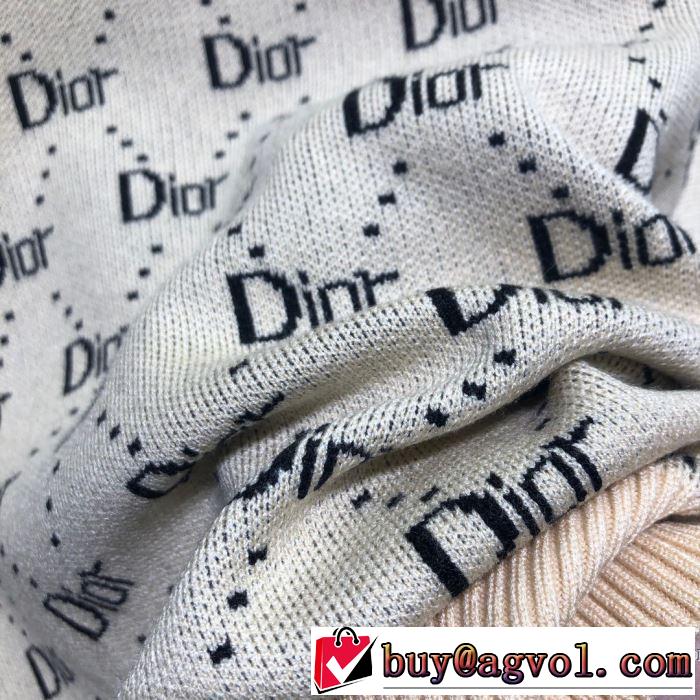 秋服コーデ2019年版 ニットパーカー とにかく完璧ブランド新作 ディオール DIOR 大胆なチェックの人気トレンド