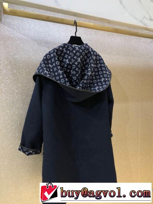 【2019秋冬トレンド】押さえておきたい　ルイ ヴィトン LOUIS VUITTON　サイズのよさを感じる新作　フード付きコート　秋にこれがはやりそう