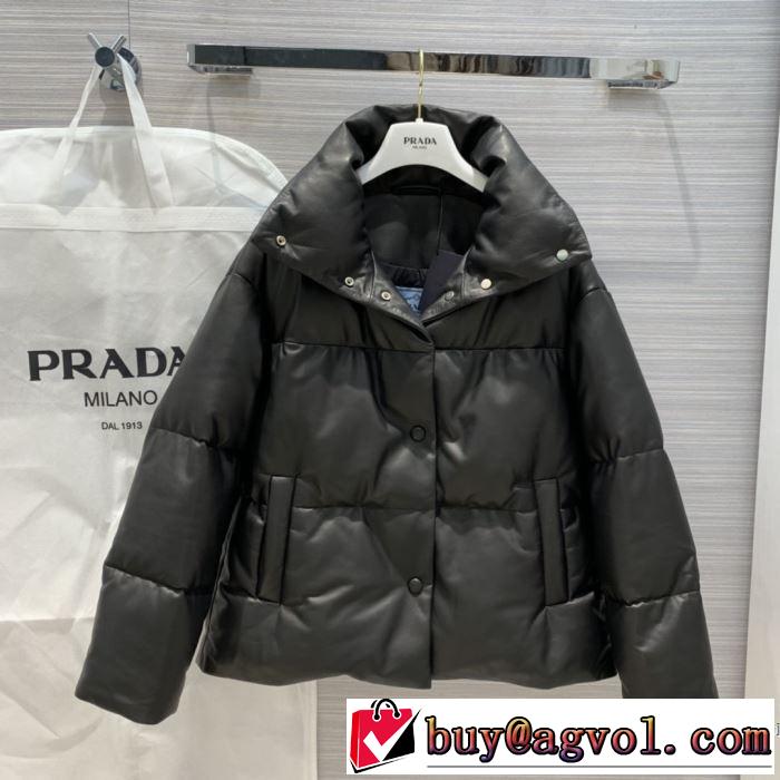 プラダ PRADA 最新秋冬トレンドをチェック！2019-20秋冬　ダウンジャケット　今年の流行りファション　2色可選　絶対おさえるべきカラーと最新