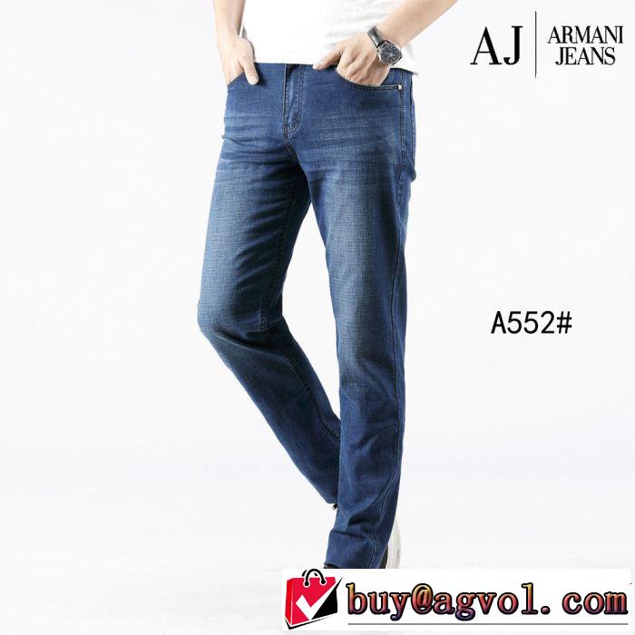 2019年の春夏に着たい 透け感優しい アルマーニ ARMANI ストレートデニムパンツ 爽やかさ
