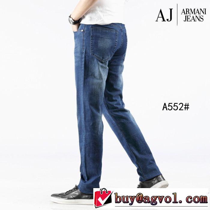 2019年の春夏に着たい 透け感優しい アルマーニ ARMANI ストレートデニムパンツ 爽やかさ