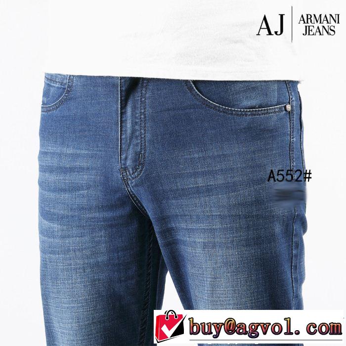2019年の春夏に着たい 透け感優しい アルマーニ ARMANI ストレートデニムパンツ 爽やかさ