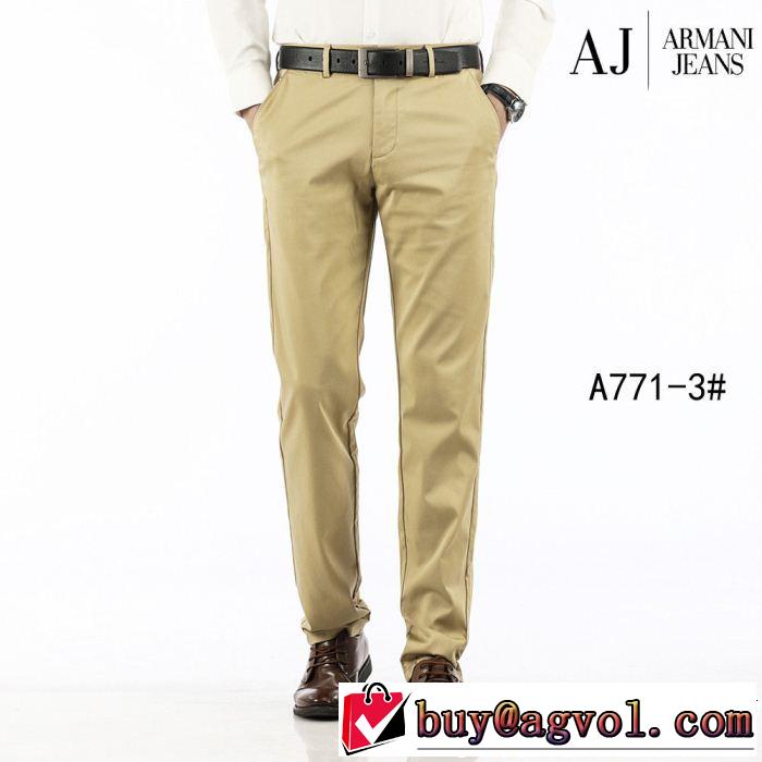 2019即旬な装いに サラサラの着心地 リッチな印象に アルマーニ ARMANI チノパン 2色可選