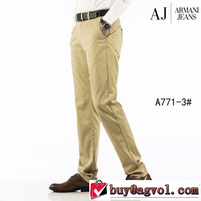 2019即旬な装いに サラサラの着心地 リッチな印象に アルマーニ ARMANI チノパン 2色可選