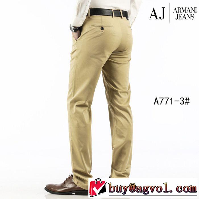 2019即旬な装いに サラサラの着心地 リッチな印象に アルマーニ ARMANI チノパン 2色可選