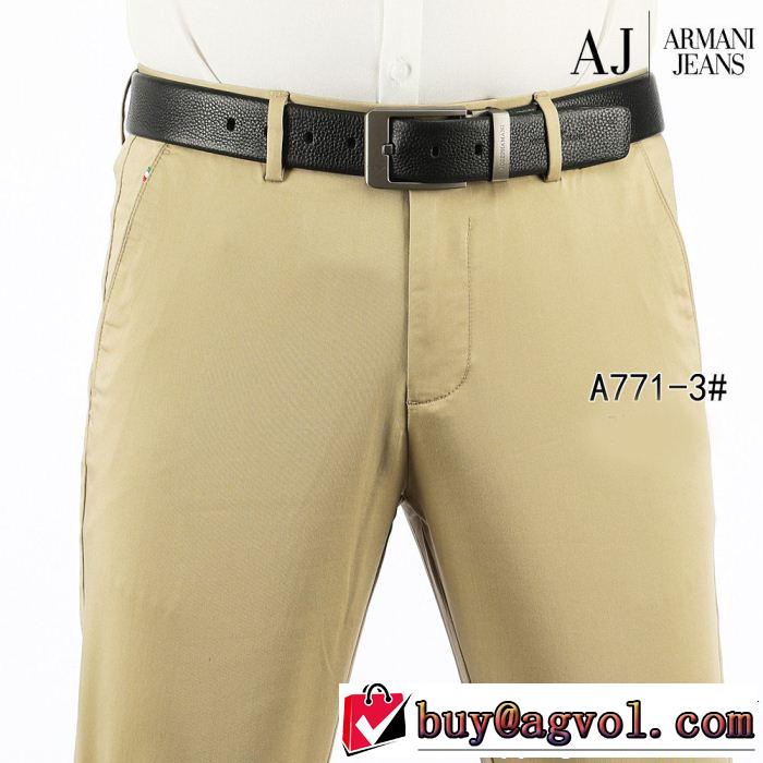 2019即旬な装いに サラサラの着心地 リッチな印象に アルマーニ ARMANI チノパン 2色可選