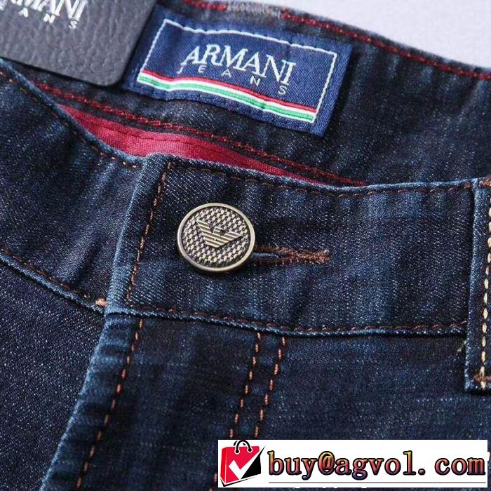 2019春夏も引き続きトレンド アルマーニ ARMANI ストレートデニムパンツ 今っぽいトレンド