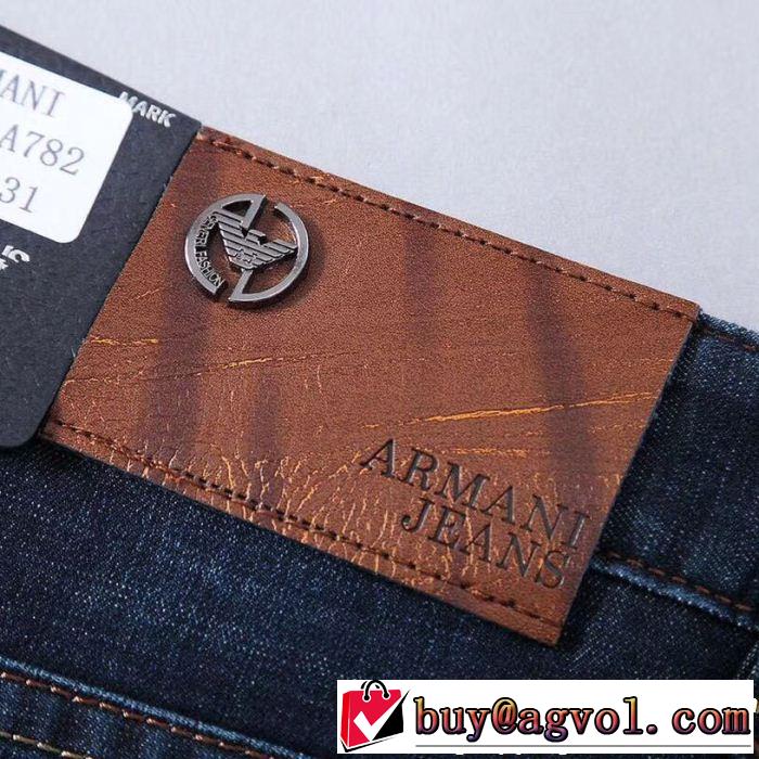 2019春夏も引き続きトレンド アルマーニ ARMANI ストレートデニムパンツ 今っぽいトレンド