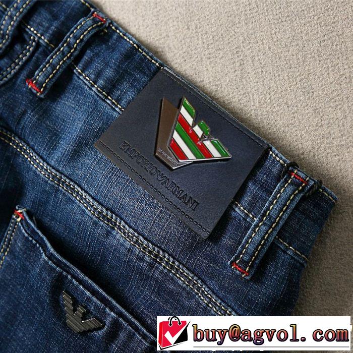2019SSのトレンド商品 アルマーニ ARMANI ストレートデニムパンツ 今旬のシルエットバランス