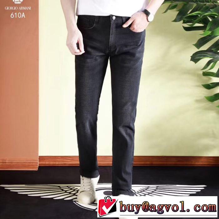 2019年夏の一押しファッションアイテム アルマーニ ARMANI 人気ストリートブランド新品 デニムパンツ