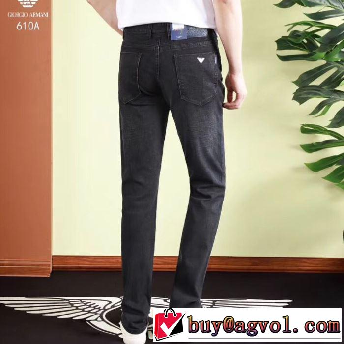 2019年夏の一押しファッションアイテム アルマーニ ARMANI 人気ストリートブランド新品 デニムパンツ