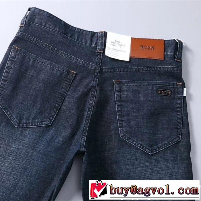 ヒューゴボス HUGO BOSS 2019夏ファション新品 デニムパンツ  季節をまたい新作アイテム