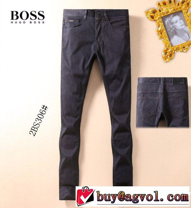 テーパードデニムパンツ ヒューゴボス HUGO BOSS 2019年春夏流行ファッション 派手すぎず