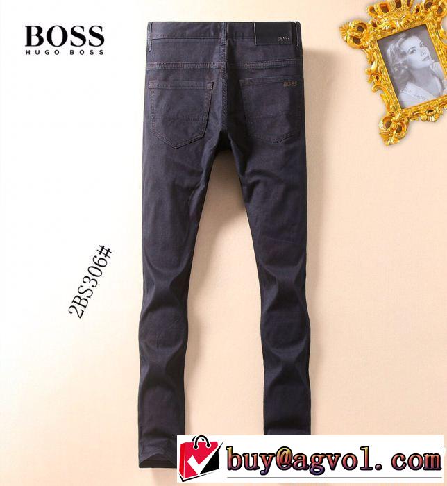 テーパードデニムパンツ ヒューゴボス HUGO BOSS 2019年春夏流行ファッション 派手すぎず