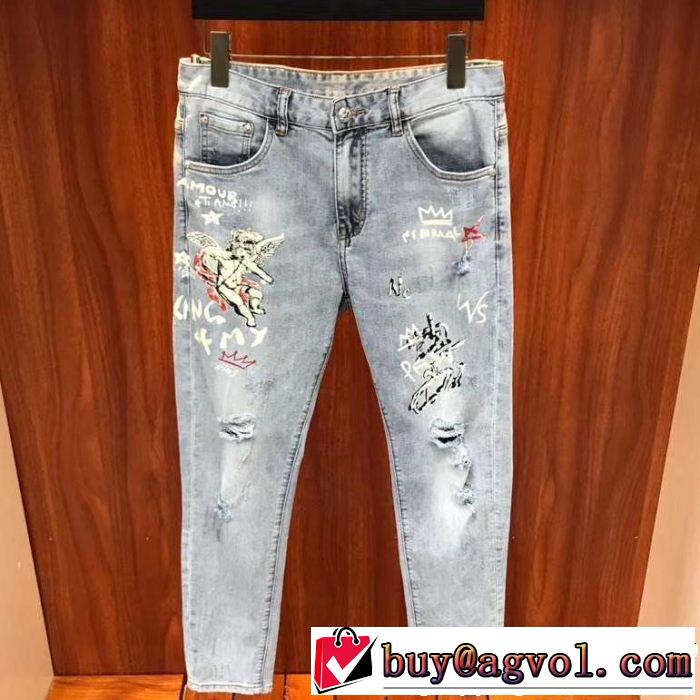  季節をまたい新作アイテム ドルチェ＆ガッバーナ Dolce&Gabbana 2019夏ファション新品 デニムパンツ 