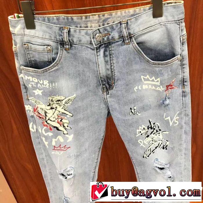 季節をまたい新作アイテム ドルチェ＆ガッバーナ Dolce&Gabbana 2019夏ファション新品 デニムパンツ