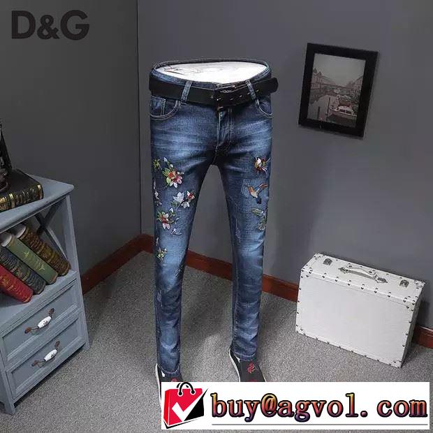 春夏の流行り2019新品 おしゃれデザインも大人気  ドルチェ＆ガッバーナ Dolce&Gabbana ブランド ジーンズ