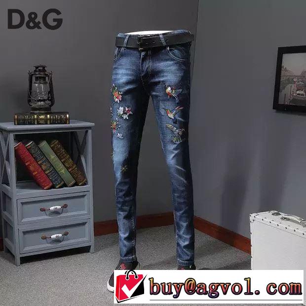 春夏の流行り2019新品 おしゃれデザインも大人気  ドルチェ＆ガッバーナ Dolce&Gabbana ブランド ジーンズ