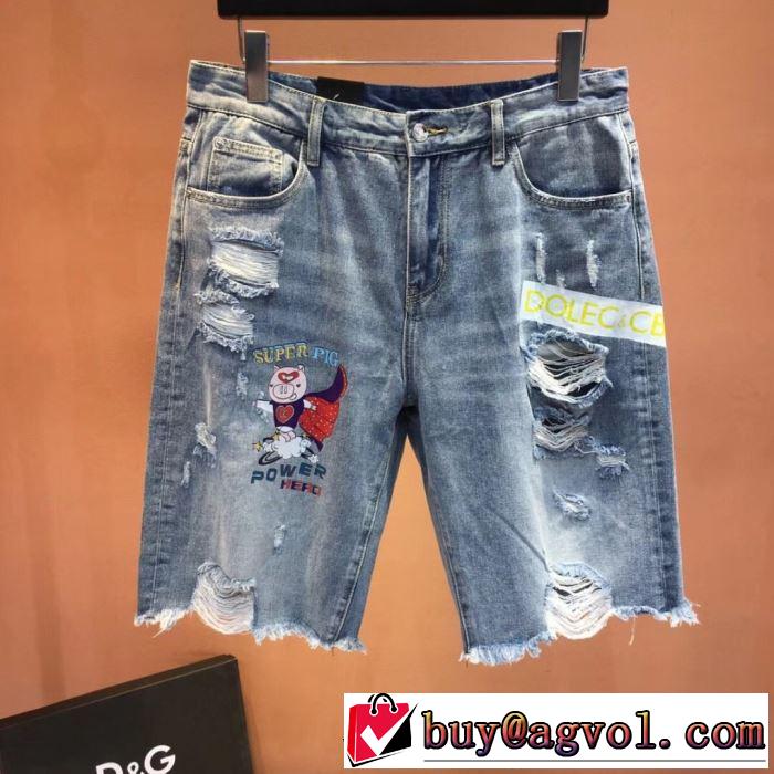 クールな印象を引き立て ドルチェ＆ガッバーナ Dolce&Gabbana 2019SS デニムパンツ夏ファッションのおすすめ
