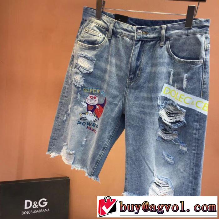 クールな印象を引き立て ドルチェ＆ガッバーナ Dolce&Gabbana 2019SS デニムパンツ夏ファッションのおすすめ