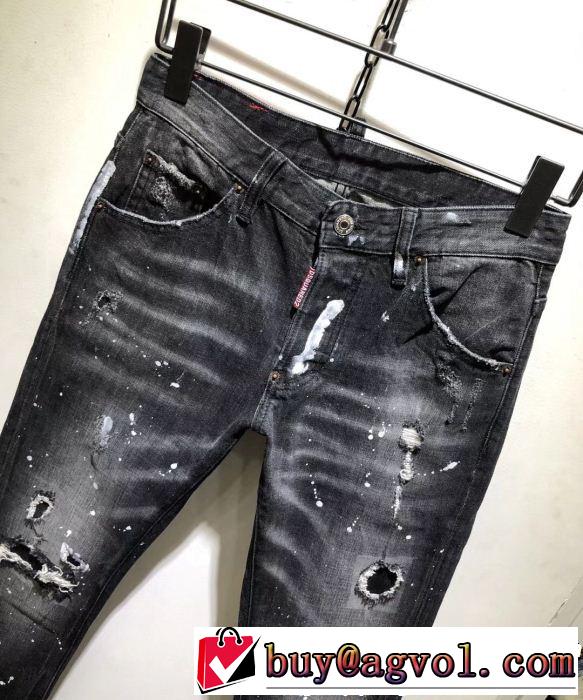《2019年》今、注目のストリート ディースクエアード DSQUARED2 テーパードデニムパンツ