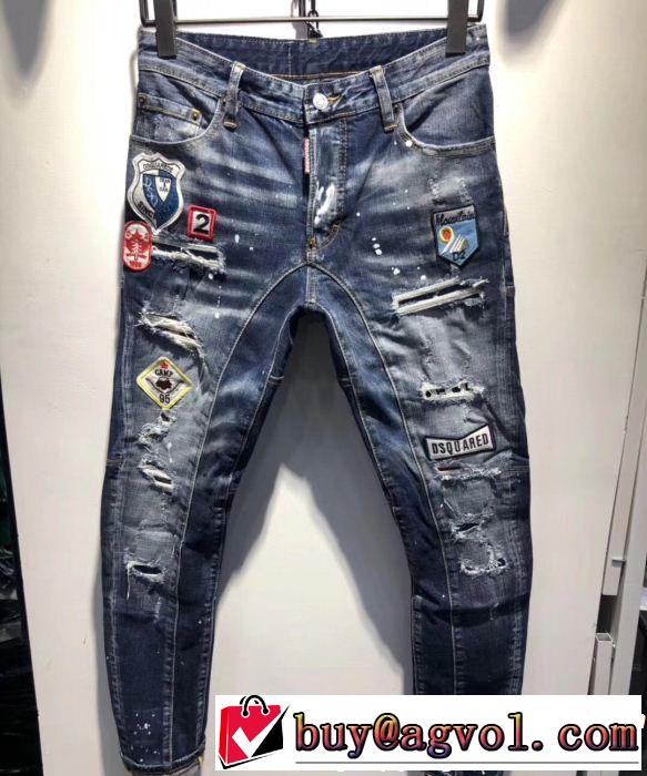 テーパードデニムパンツ 春夏の流行り2019新品 ディースクエアード DSQUARED2 今年もトレンド