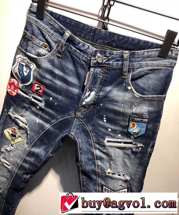 テーパードデニムパンツ 春夏の流行り2019新品 ディースクエアード DSQUARED2 今年もトレンド
