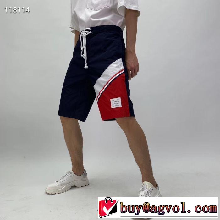 トムブラウン2019春夏は人気定番  THOM BROWNE スエットパンツ リラックス感のある着こなし