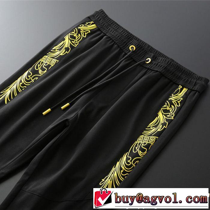 派手にはなりすぎず ヴェルサーチVERSACE チノパン 春夏の流行り2019新品 トレンド感があって涼しげ