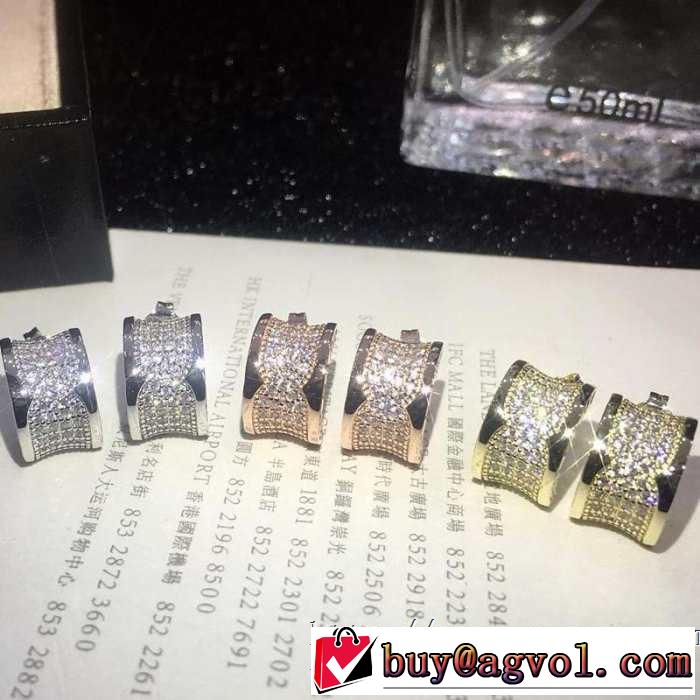 2019春夏も引き続き人気セール ブルガリ BVLGARI 夏の王道　適度な上品さ ピアス 夏らしい爽やかさ  3色可選