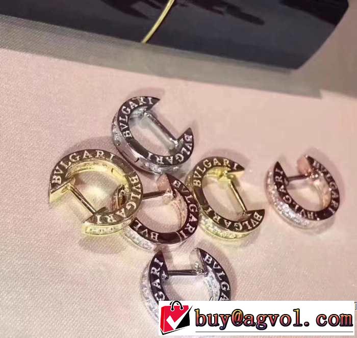 3色可選 トレンドアイテムとして継続 ブルガリ BVLGARI 春夏のトレンドアイテム ピアス 2019春夏の大注目トレンド