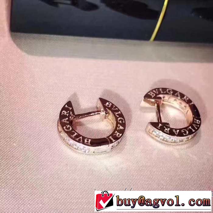 3色可選 トレンドアイテムとして継続 ブルガリ BVLGARI 春夏のトレンドアイテム ピアス 2019春夏の大注目トレンド
