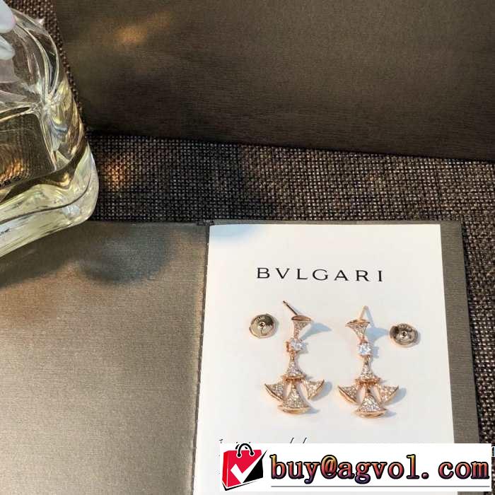 大人の可愛さを引き立て ブルガリ BVLGARI 大人カジュアル夏ファッション2019 ピアス 甘過ぎず大人な印象に 2色可選