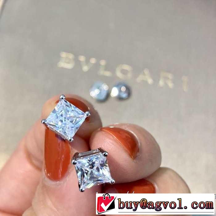 ピアス 今旬のシルエットバランス ブルガリ 大胆にデザインオシャレ新品 BVLGARI 2019春夏も引き続きトレンド