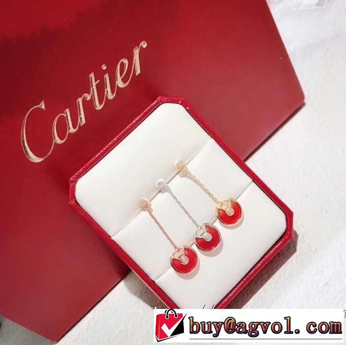 3色可選 今っぽく新作アイテム ピアス 2019春夏は人気定番 カルティエ CARTIER  大人のカジュアルスタイル
