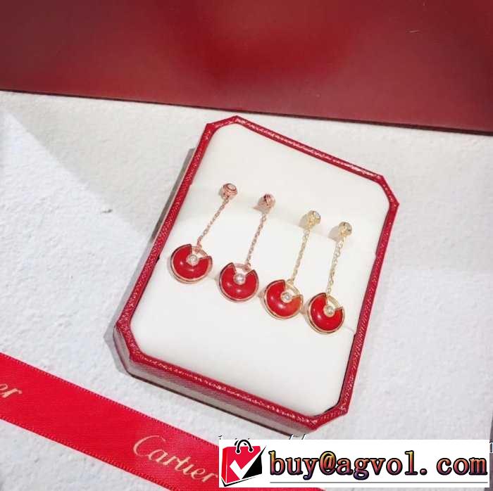 3色可選 今っぽく新作アイテム ピアス 2019春夏は人気定番 カルティエ CARTIER  大人のカジュアルスタイル