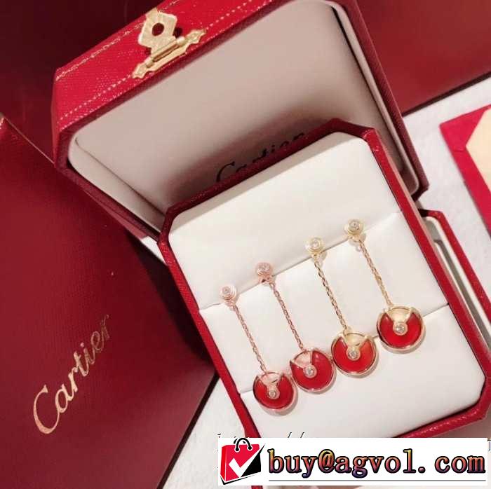 3色可選 今っぽく新作アイテム ピアス 2019春夏は人気定番 カルティエ CARTIER  大人のカジュアルスタイル
