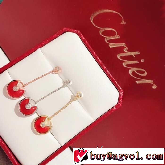 3色可選 今っぽく新作アイテム ピアス 2019春夏は人気定番 カルティエ CARTIER  大人のカジュアルスタイル