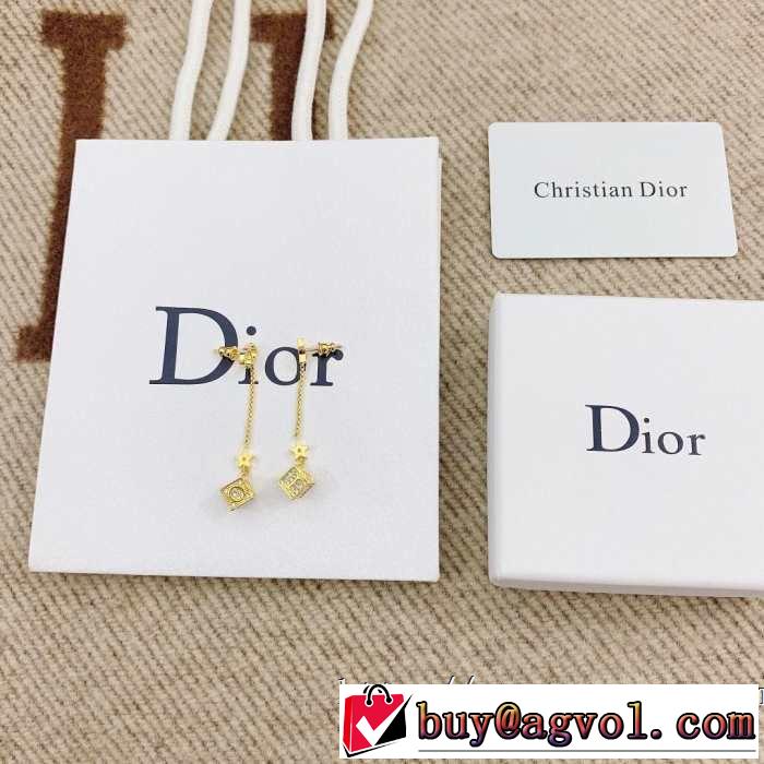 人気ストリートブランド新品 ディオール 柔らかい印象に上質 DIOR 2色可選 【2019春夏】最新コレクション ピアス