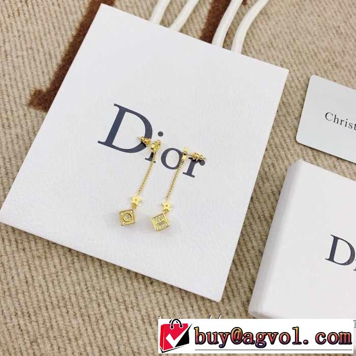 人気ストリートブランド新品 ディオール 柔らかい印象に上質 DIOR 2色可選 【2019春夏】最新コレクション ピアス