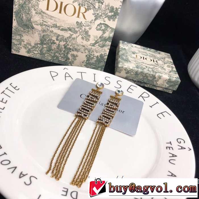 新作コレクションを見る ディオール2019年の春夏に着たい DIOR 馴染みやすいスタイル美品 ピアス