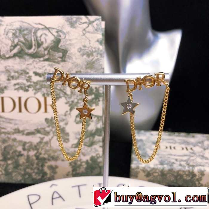 2019夏色っぽさ ディオール DIOR おしゃれデザインも大人気 夏の王道　適度な上品さ ピアス 夏らしい爽やかさ