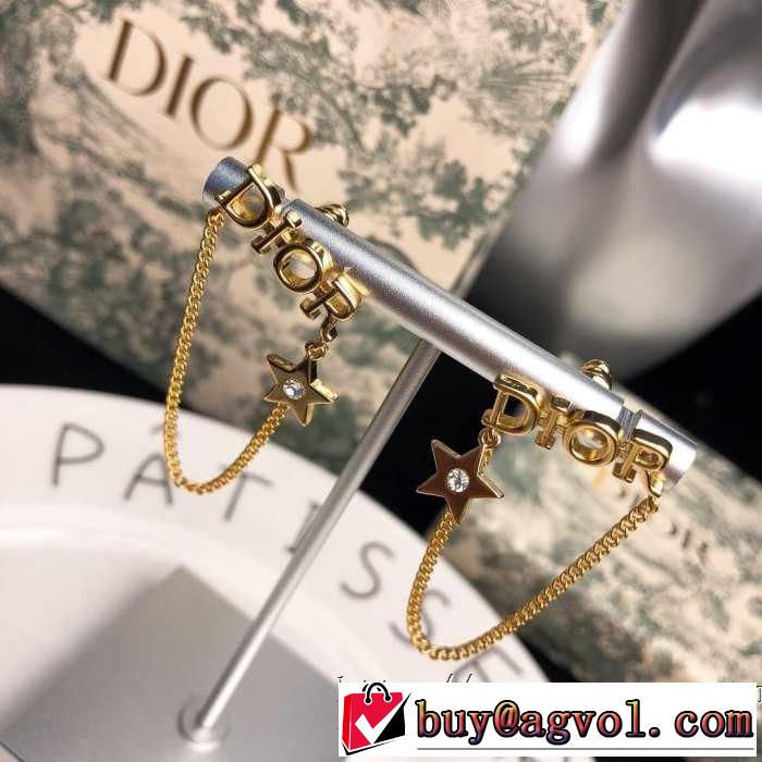 2019夏色っぽさ ディオール DIOR おしゃれデザインも大人気 夏の王道　適度な上品さ ピアス 夏らしい爽やかさ