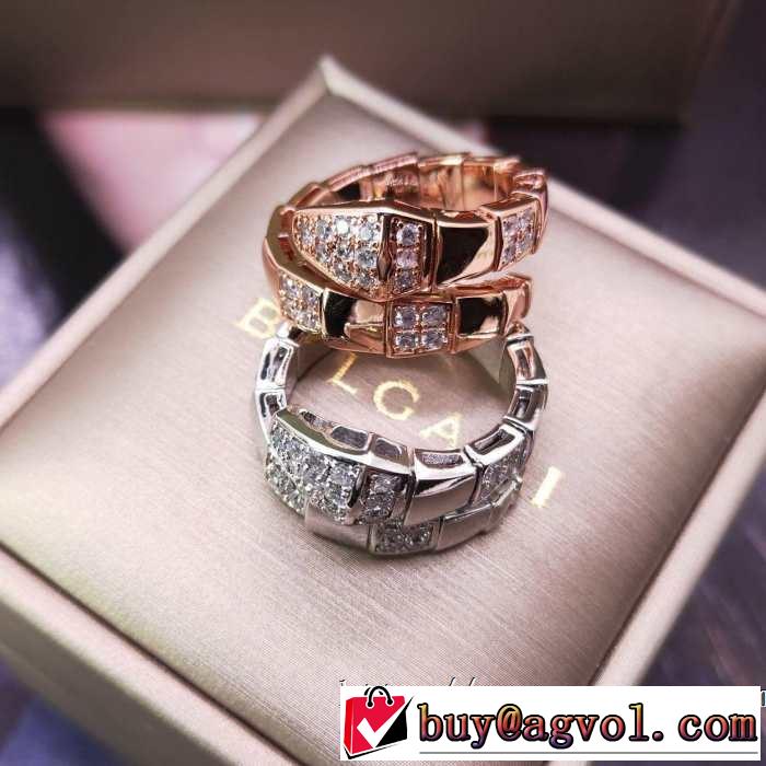 リング/指輪 ぜひ今年のトレンドをチェック  ブルガリ2019年春夏流行ファッション BVLGARI ファッションにトレンド  2色可選 