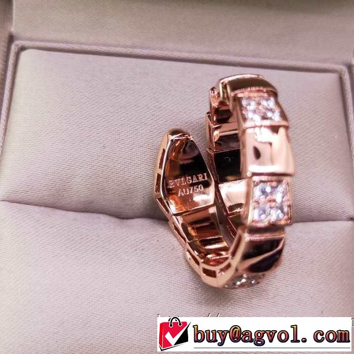 リング/指輪 ぜひ今年のトレンドをチェック  ブルガリ2019年春夏流行ファッション BVLGARI ファッションにトレンド  2色可選