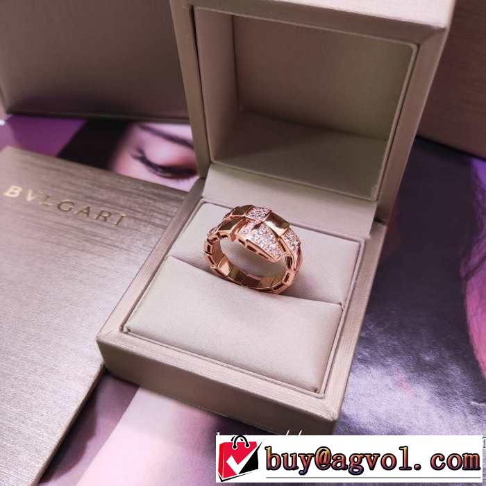 リング/指輪 ぜひ今年のトレンドをチェック  ブルガリ2019年春夏流行ファッション BVLGARI ファッションにトレンド  2色可選